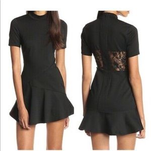 Mock neck lace back BCBG dress